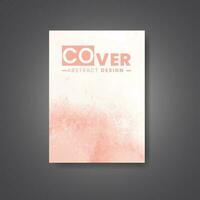 Cover template with watercolor background. Design for your cover, date, postcard, banner, logo. vector