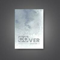 Cover template with watercolor background. Design for your cover, date, postcard, banner, logo. vector