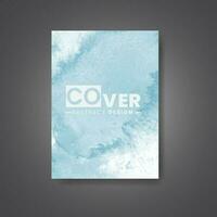 Cover template with watercolor background. Design for your cover, date, postcard, banner, logo. vector