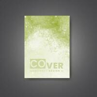 Cover template with watercolor background. Design for your cover, date, postcard, banner, logo. vector