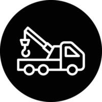 Tow Truck Vector Icon Design