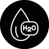 H2O vector icono diseño