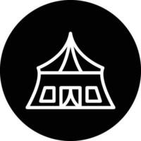 Army Tent Vector Icon Design