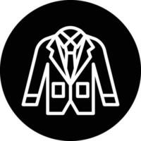 Wedding Men Suit Vector Icon Design