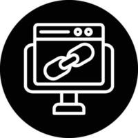 Backlink Vector Icon Design