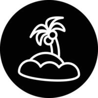 Island Vector Icon Design