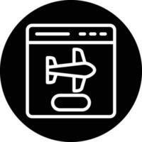 Flight Booking Vector Icon Design