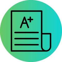 Exam Result Vector Icon Design