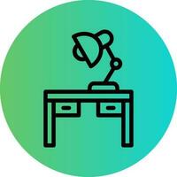 Table Lamp Vector Icon Design