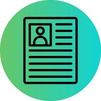 Cv Vector Icon Design