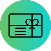 Gift Card Vector Icon Design