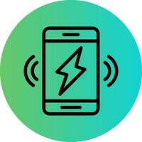 Wireless Charging Vector Icon Design