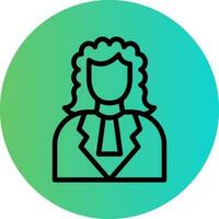 Judge Vector Icon Design