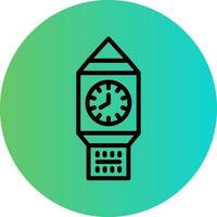Clock Tower Vector Icon Design