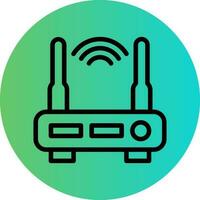 Wifi Router Vector Icon Design