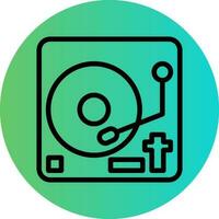 Vinyl Player Vector Icon Design