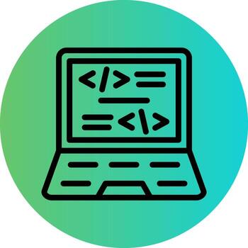 Coding Vector Icon Design