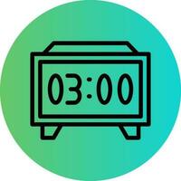 Digital Clock Vector Icon Design