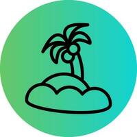 Island Vector Icon Design