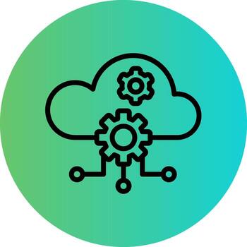 Cloud Computing Vector Icon Design