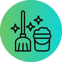 Mop Vector Icon Design