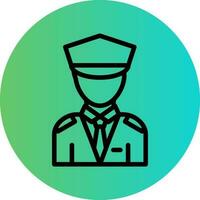 Security Guard Vector Icon Design