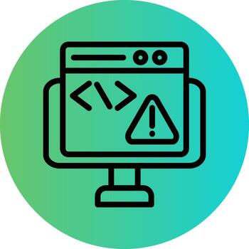 Code Error Vector Icon Design