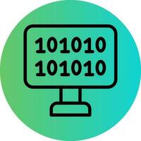 Binary Code Vector Icon Design
