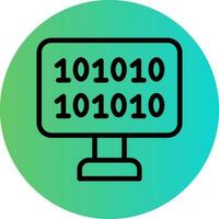 Binary Code Vector Icon Design