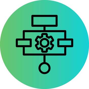 diseño de icono de vector de algoritmo