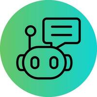 Chat Bot Vector Icon Design