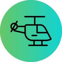 Helicopter Vector Icon Design