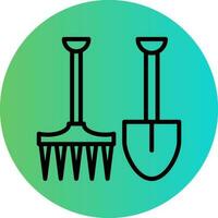 Gardening Tools Vector Icon Design