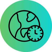 Time Zone Vector Icon Design