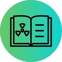 Chemistry Open Book Vector Icon Design