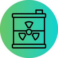 Nuclear Waste Vector Icon Design