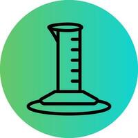 Graduated Cylinder Vector Icon Design