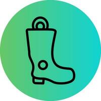 Firefighter Boots Vector Icon Design