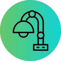 Desk Lamp Vector Icon Design