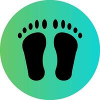 Footprint Vector Icon Design