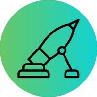 Army Mortar Vector Icon Design
