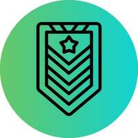 Army Chevron Vector Icon Design