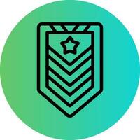 Army Chevron Vector Icon Design