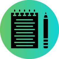 Taking Notes Vector Icon Design