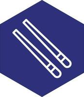 Chopsticks Vector Icon Design