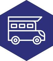 Camper Van Vector Icon Design