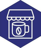Coffee Shop Vector Icon Design
