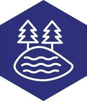 Lake Vector Icon Design