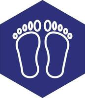 Footprint Vector Icon Design