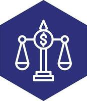 Financial Law Vector Icon Design